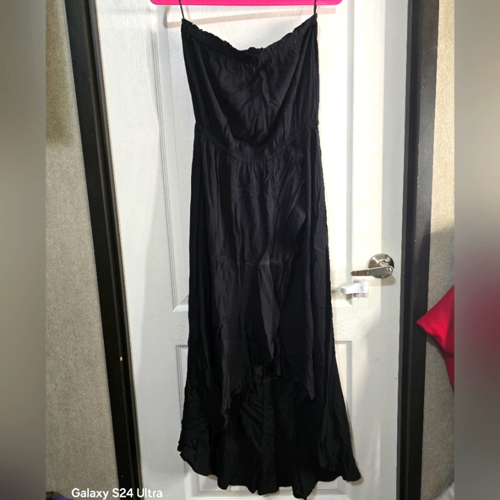 Strapless high low wrap around dress Size L